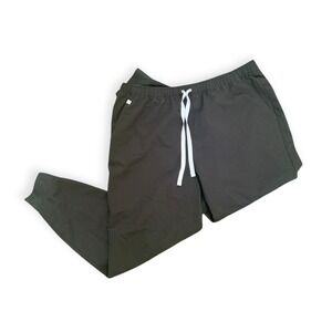 FIGS Black Tansen Technical Collection Jogger Scrub Pants Men XL